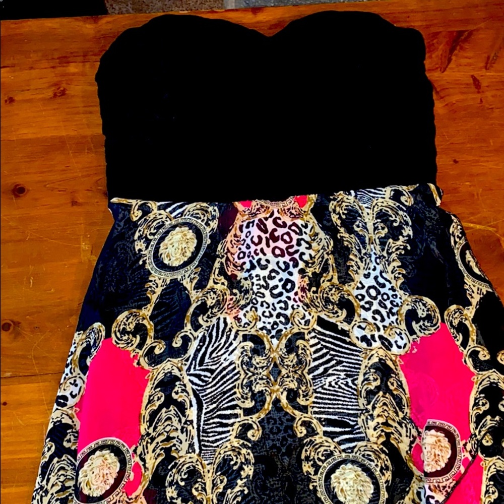 Strapless high low/maxi Charlotte Russe dress!